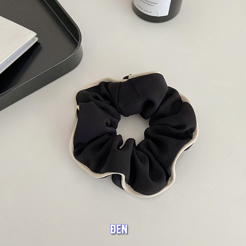 Dây buộc tóc scrunchies NASI gấp sọc loại cao cấp chất liệu vải bền đẹp phong cách hàn quốc thun cột tóc nữ co giãn tốt phụ kiện tóc