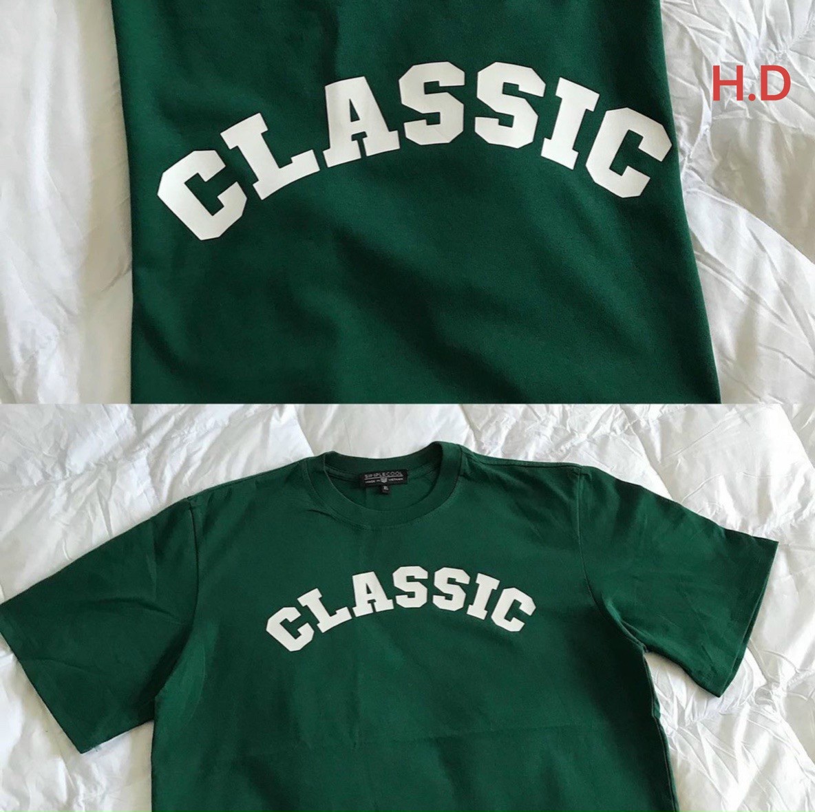 Áo CLassiC nam nữ unisex dáng rộng vải cotton mềm mịn thoáng mát