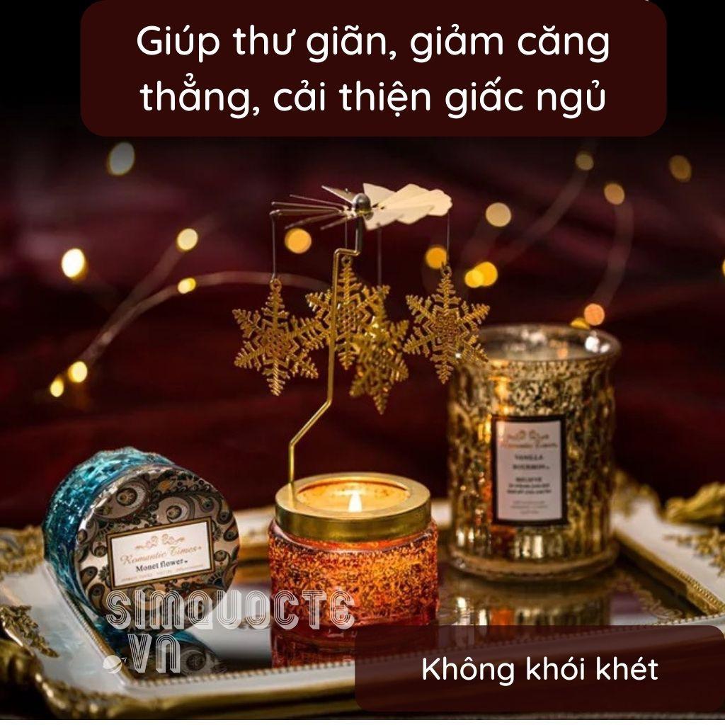 Nến thơm tinh dầu thiên nhiên 3 tầng hương Romantic Times