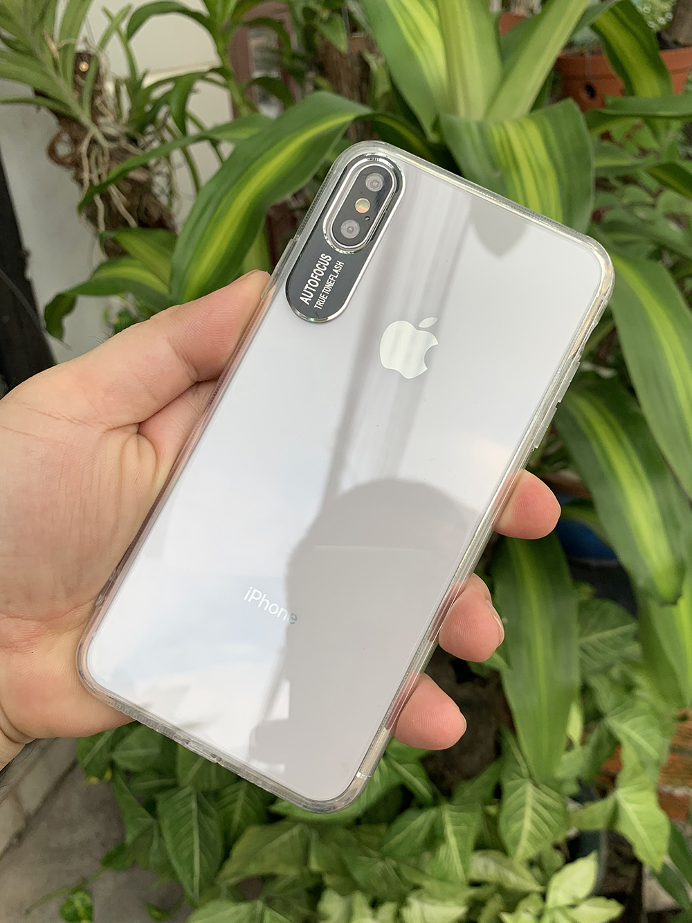 Ốp lưng bảo vệ camera dành cho iPhone X / iPhone XS - Màu đen