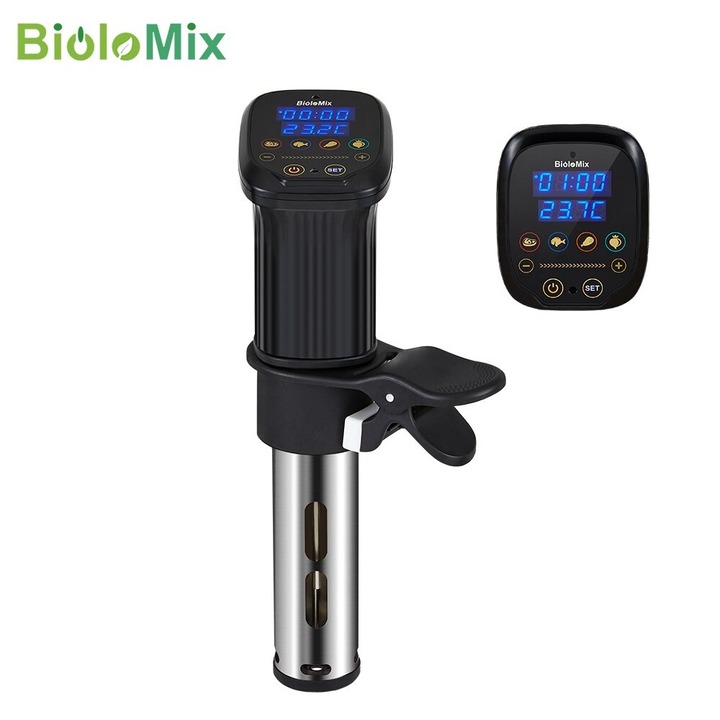 Máy nấu chậm Sous Vide BioloMix SV-1910 Smart được trang bị bảng điều khiển cảm ứng hiển thị LED - Hàng Nhập Khẩu