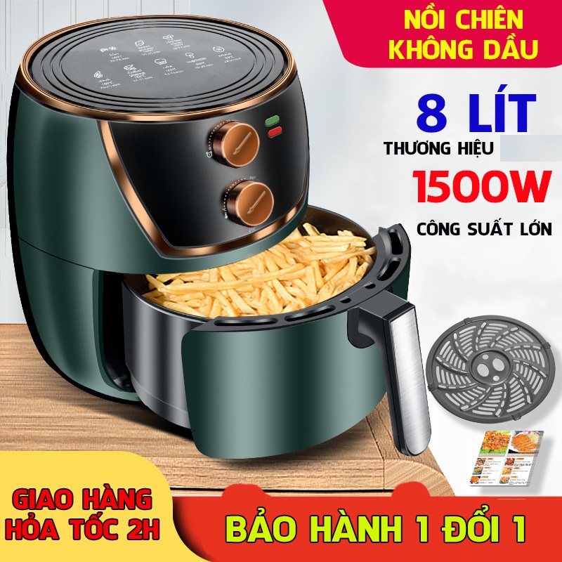 Nồi chiên không dầu KAW 8L Công suất 1500W