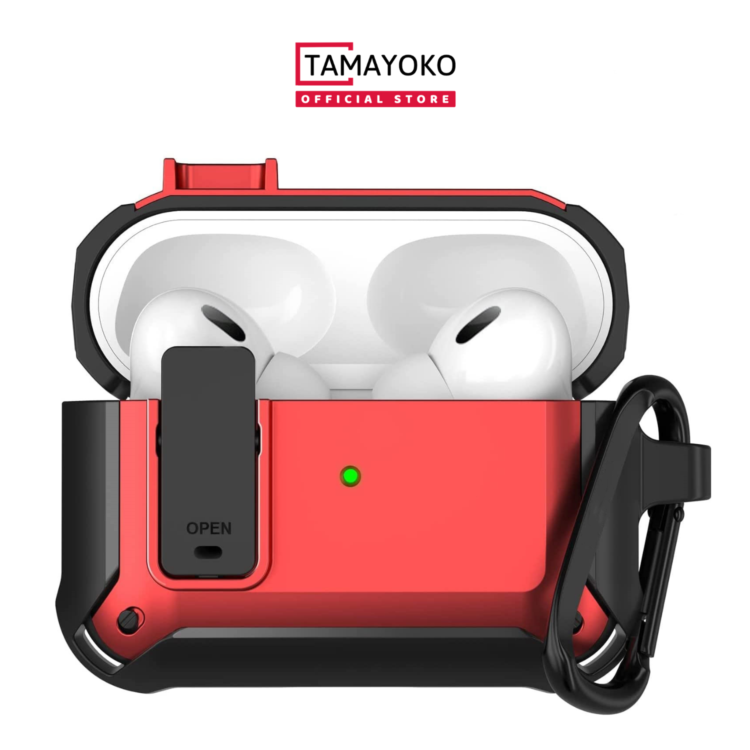 Ốp Case Vỏ Bảo Vệ Dành Cho Airpod Pro 2 Có Móc Khóa Chống Rơi Nắp - Hàng Chính Hãng Tamayoko