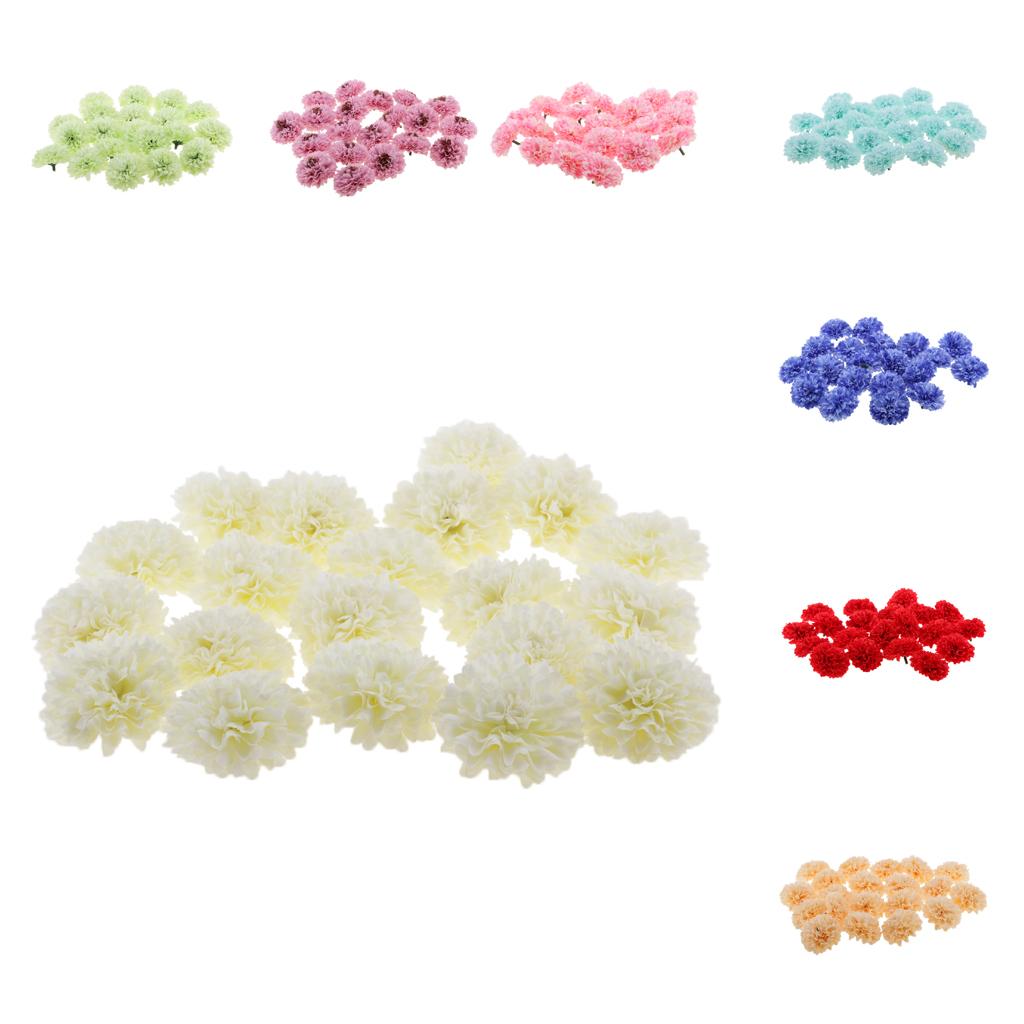 20 piece Chrysanthemum Artificial Silk Flower Head Wedding Decor