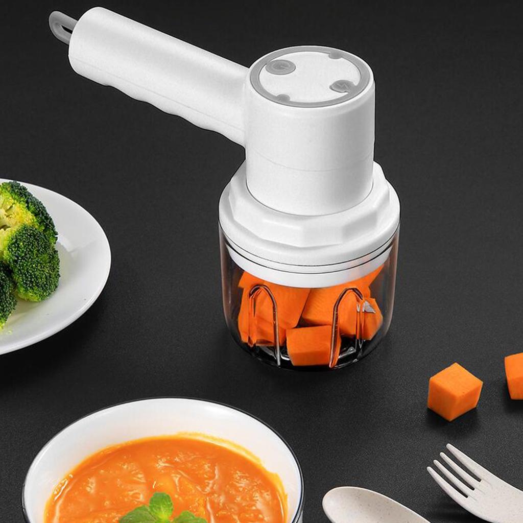 3 in 1 Electric Garlic Chopper Egg Whisk for Peanut  Shredder