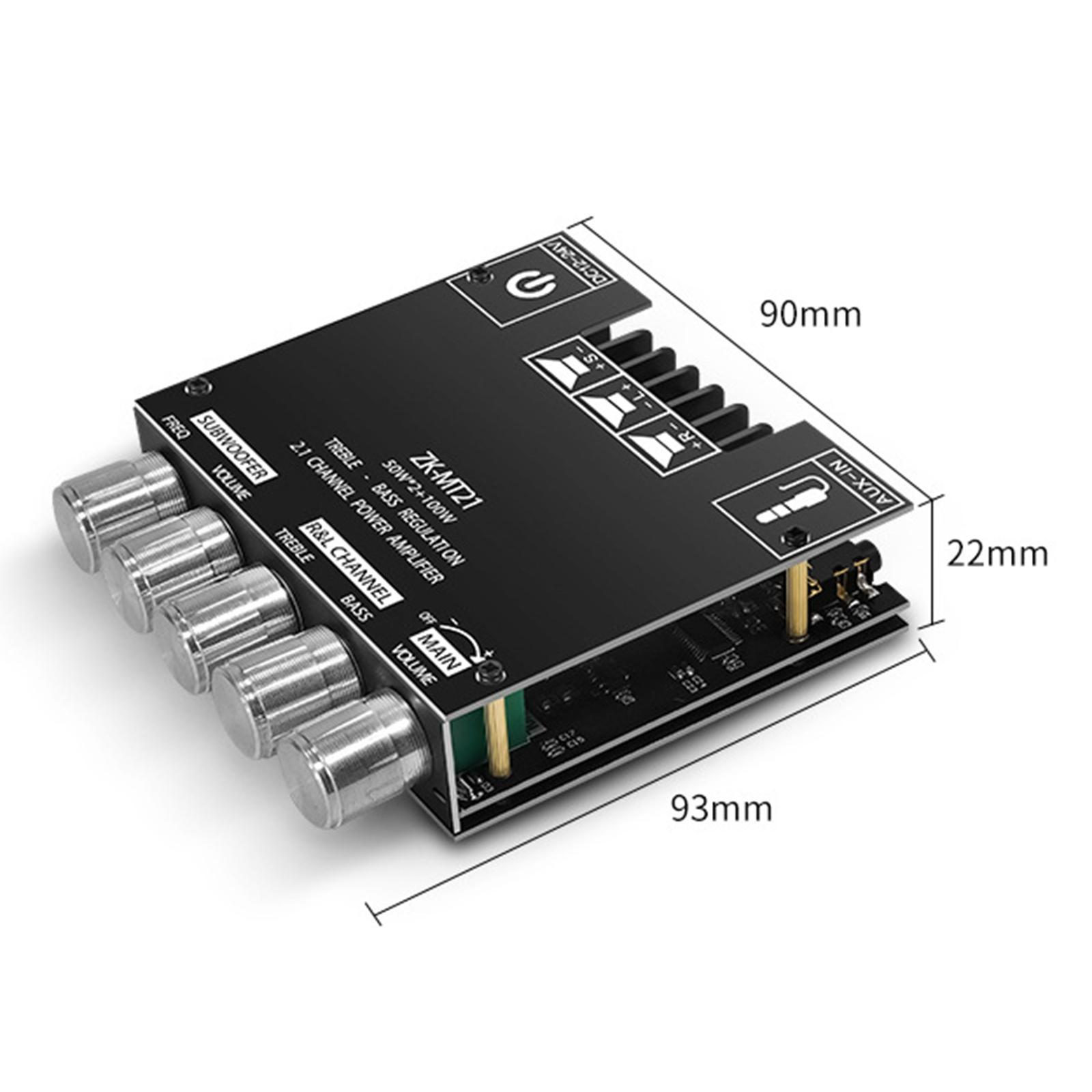 Audio Power Amplifier Board 2.1 Channel 12V-24V for Store Home Theater