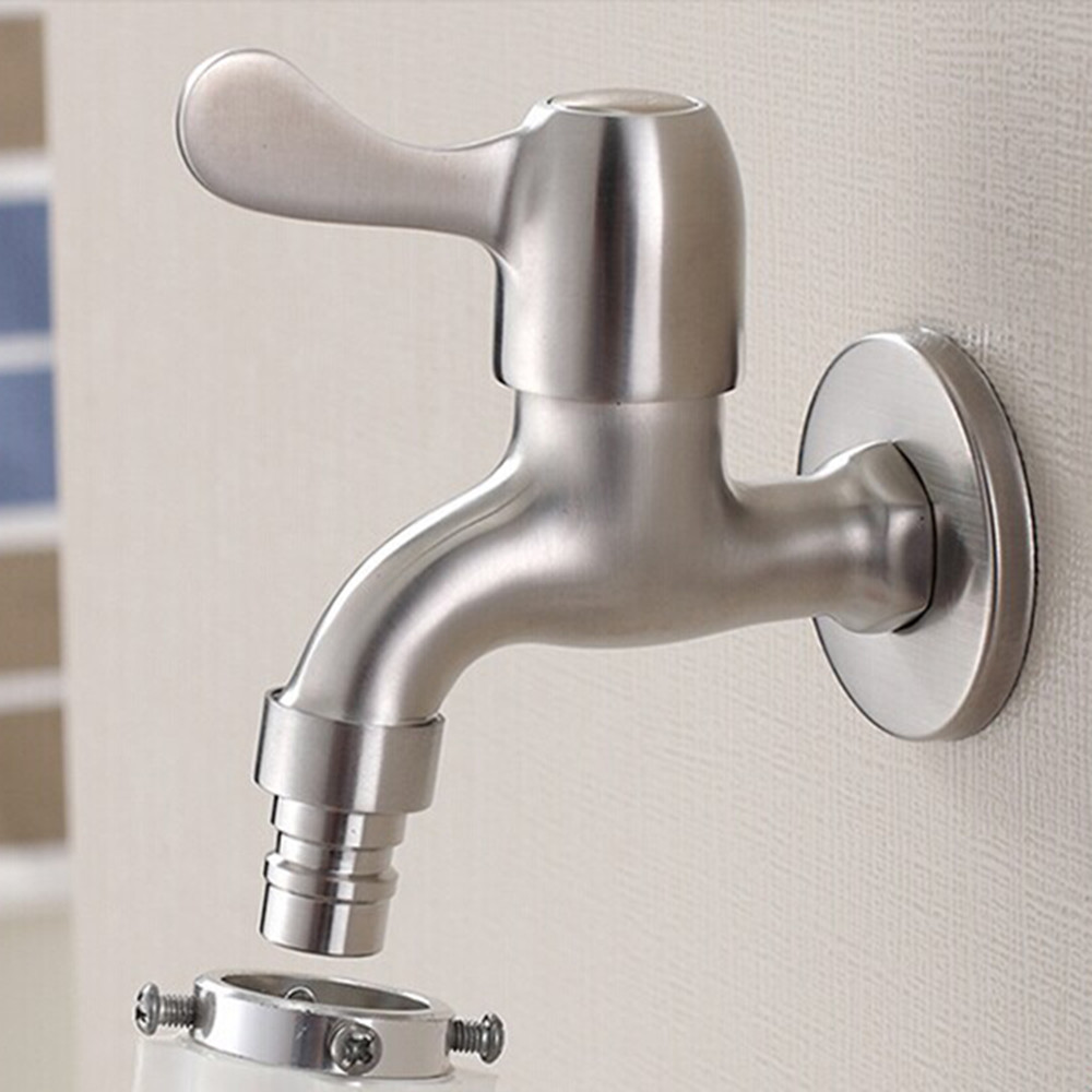 Vòi nước máy giặt KAMA INOX SUS304 - Vòi hồ nước ban công, sân vườn - Hàng chính hãng