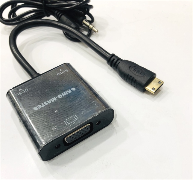 Cáp (KY-H125B) Mini HDMI --> VGA+Audio