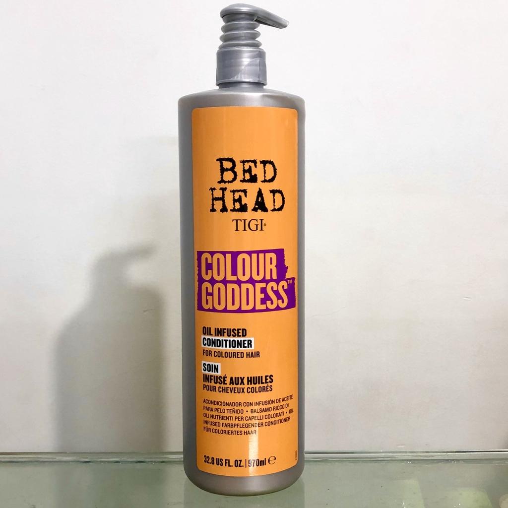 DẦU GỘI XẢ TIGI BEDHEAD VÀNG COLOUR GODDESS OIL INFUSED GIỮ MÀU TÓC NHUỘM NEW