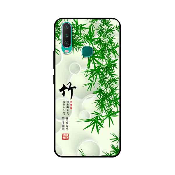 Ốp Lưng in cho Vivo Y15 Mẫu Tranh Nền Tre - Hàng Chính Hãng