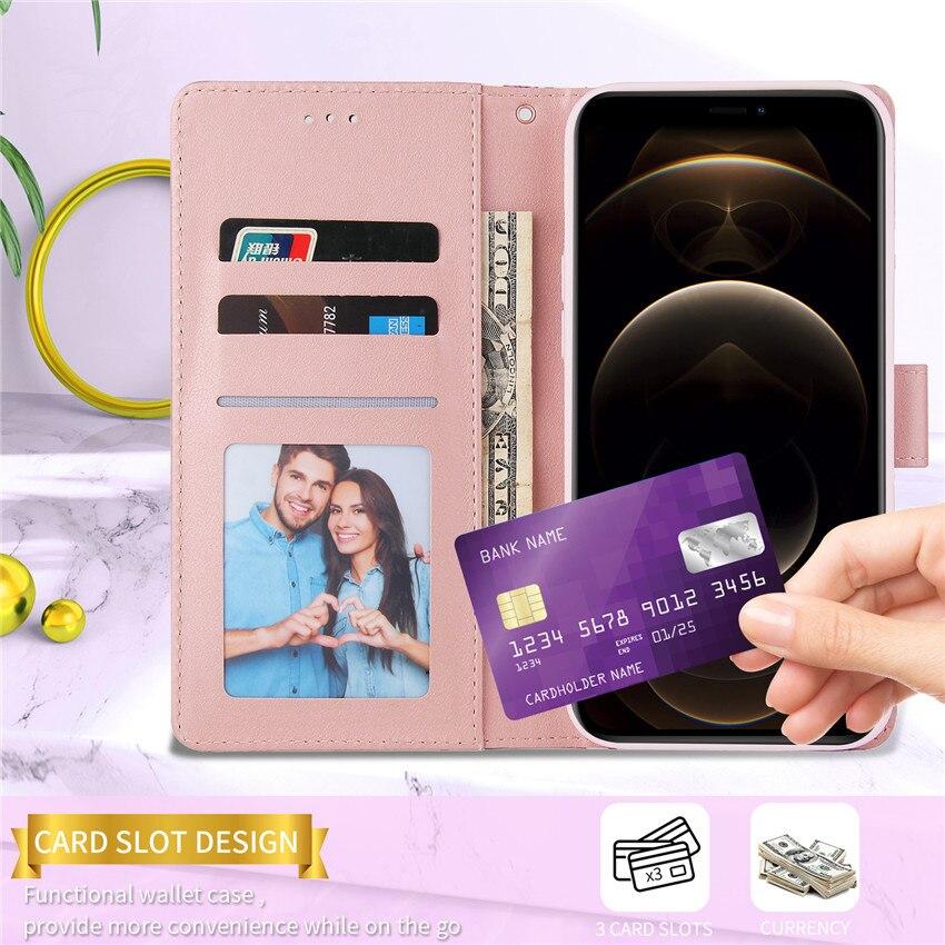 Bao Da Nắp Gập In Họa Tiết Đá Cẩm Thạch Thời Trang Cho Samsung Galaxy A10 A20 A30 A40 A50 A70 A30S A50S A20S S