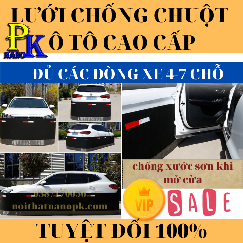 Lưới chống chuột vào khoang máy ô tô, Quây chống mèo và chó cắn vào thành xe, hiệu quả thực tế nhất cho ô tô