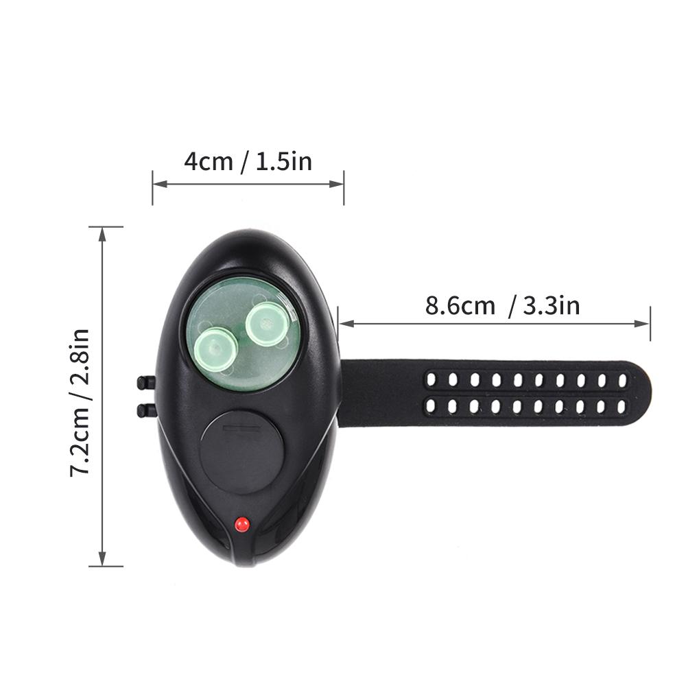 Chuông báo động câu cá phát sáng Dùng cho cần câu biển, cần câu đá và cần đúc đường kính 5-27,5mm