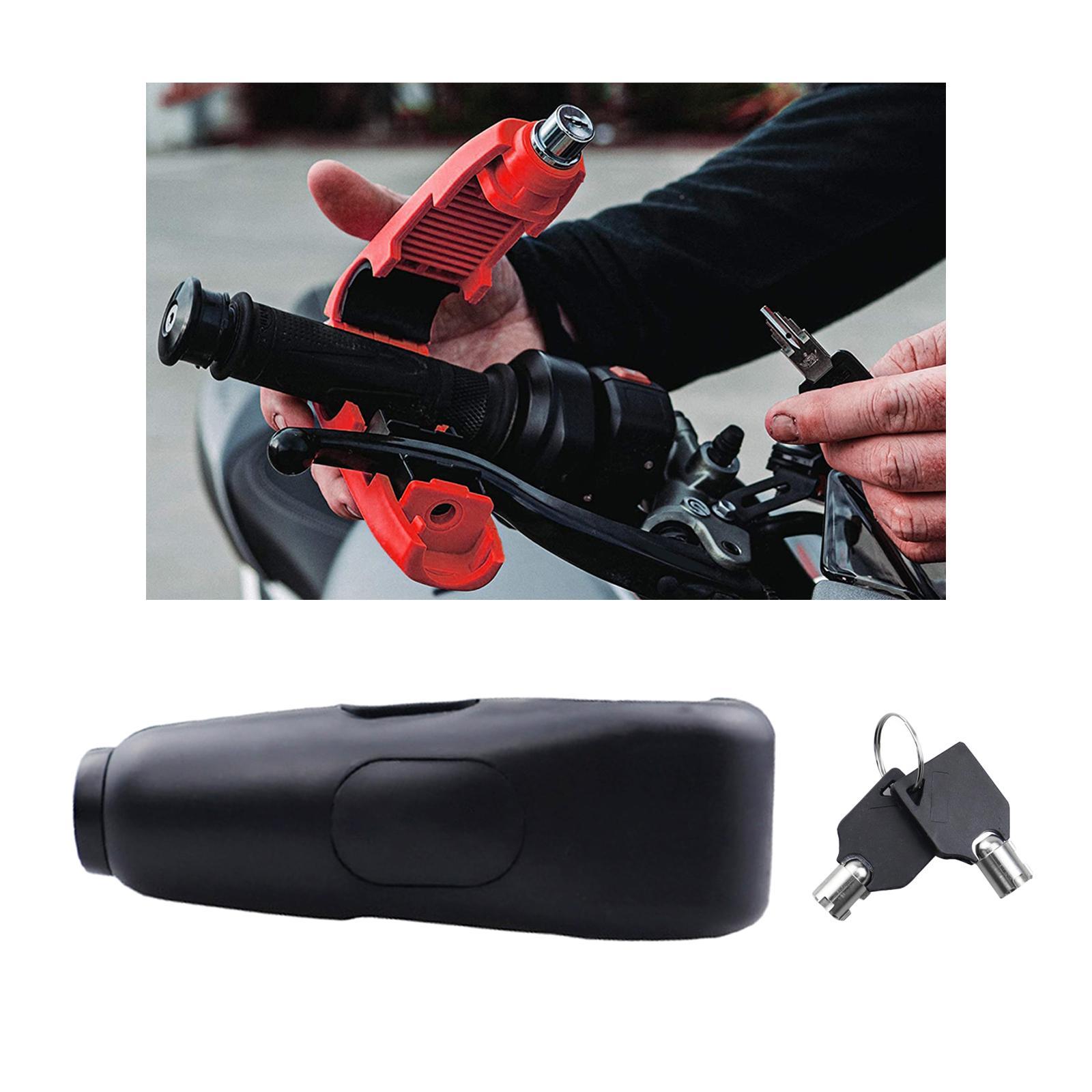 Motorcycle Handlebar Lock Heavy Duty with 2 Keys Bike Handlebar Lock