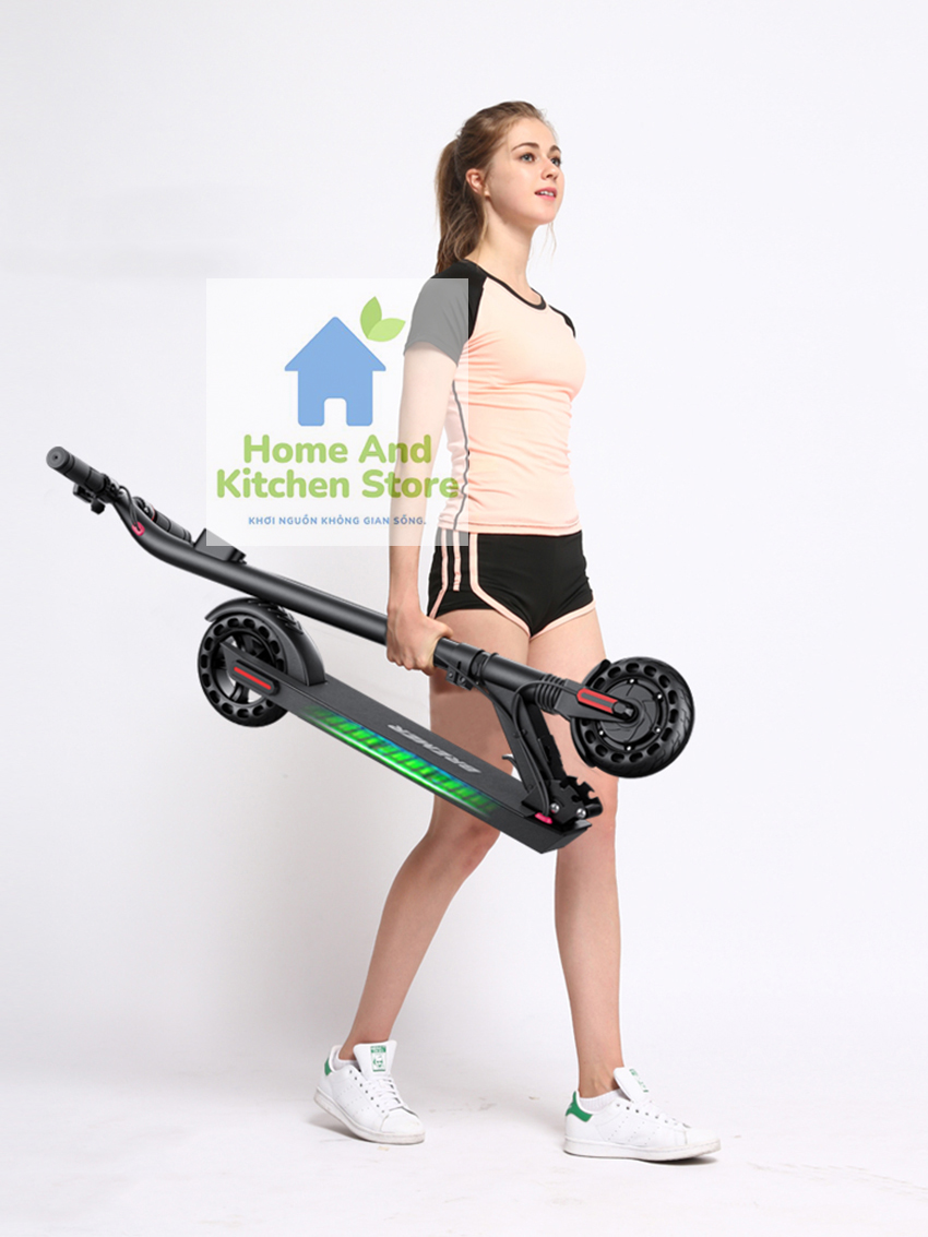 Xe trượt scooter điện xếp gọn Bremer tốc độ 25km/h dành cho thiếu niên, người đi làm - xe scooter điện người lớn