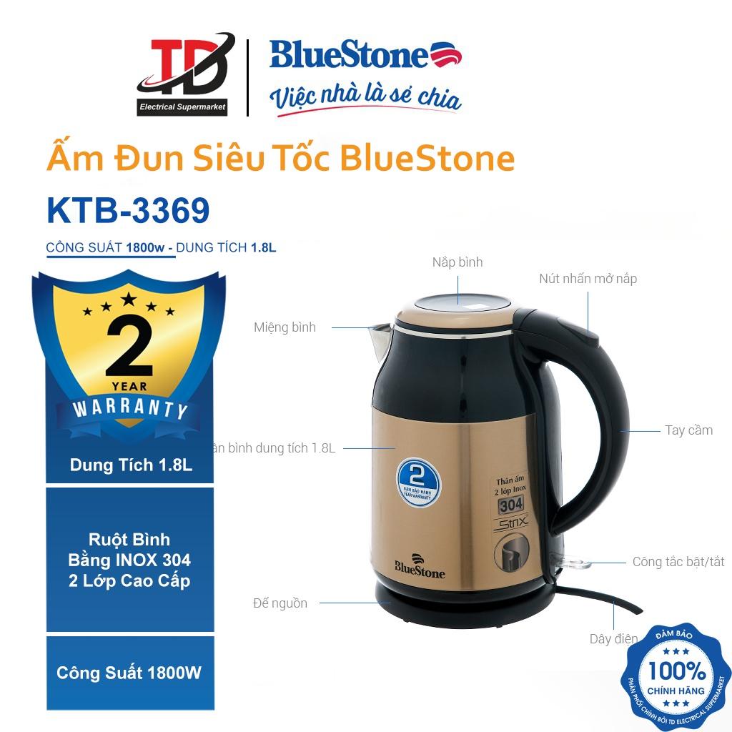 Ấm Đun Siêu Tốc Bluestone KTB-3369 (1.8 lít) - Hàng chính hãng