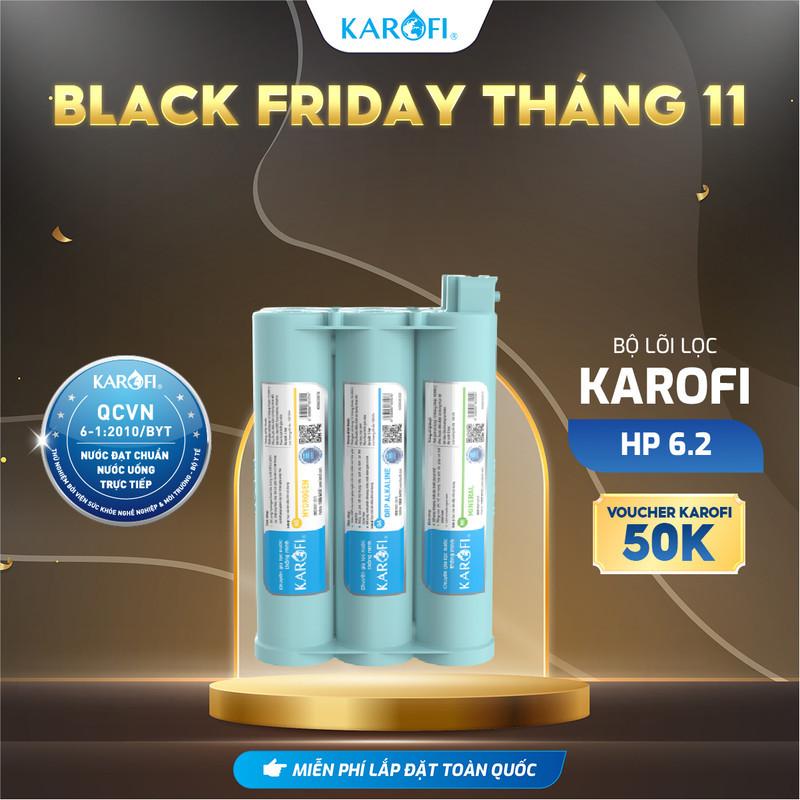 Cụm 6 lõi lọc chức năng Smax KAROFI hiệu suất cao HP 6.2 - Loại thay nhanh - Hàng Chính Hãng
