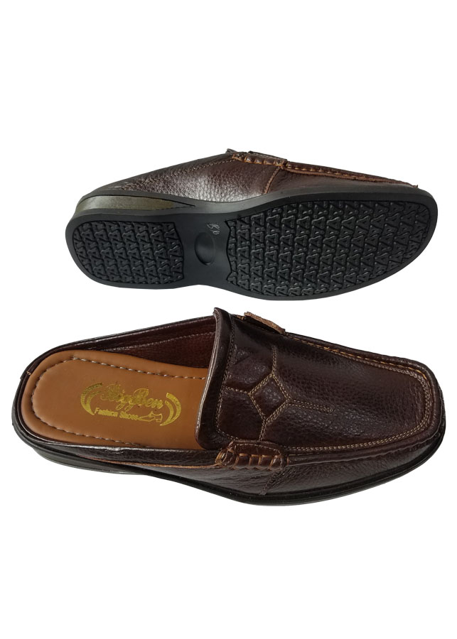 Dép Bít Mũi Nam Da Bò Thật Cao Cấp HKT342