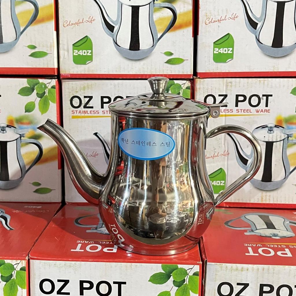 Bình đựng trà inox dung tích 500ml, 700 ml chất liệu an toàn khi dùng nóng lành, thiết kế đơn giản tiện dụng dễ vệ sinh