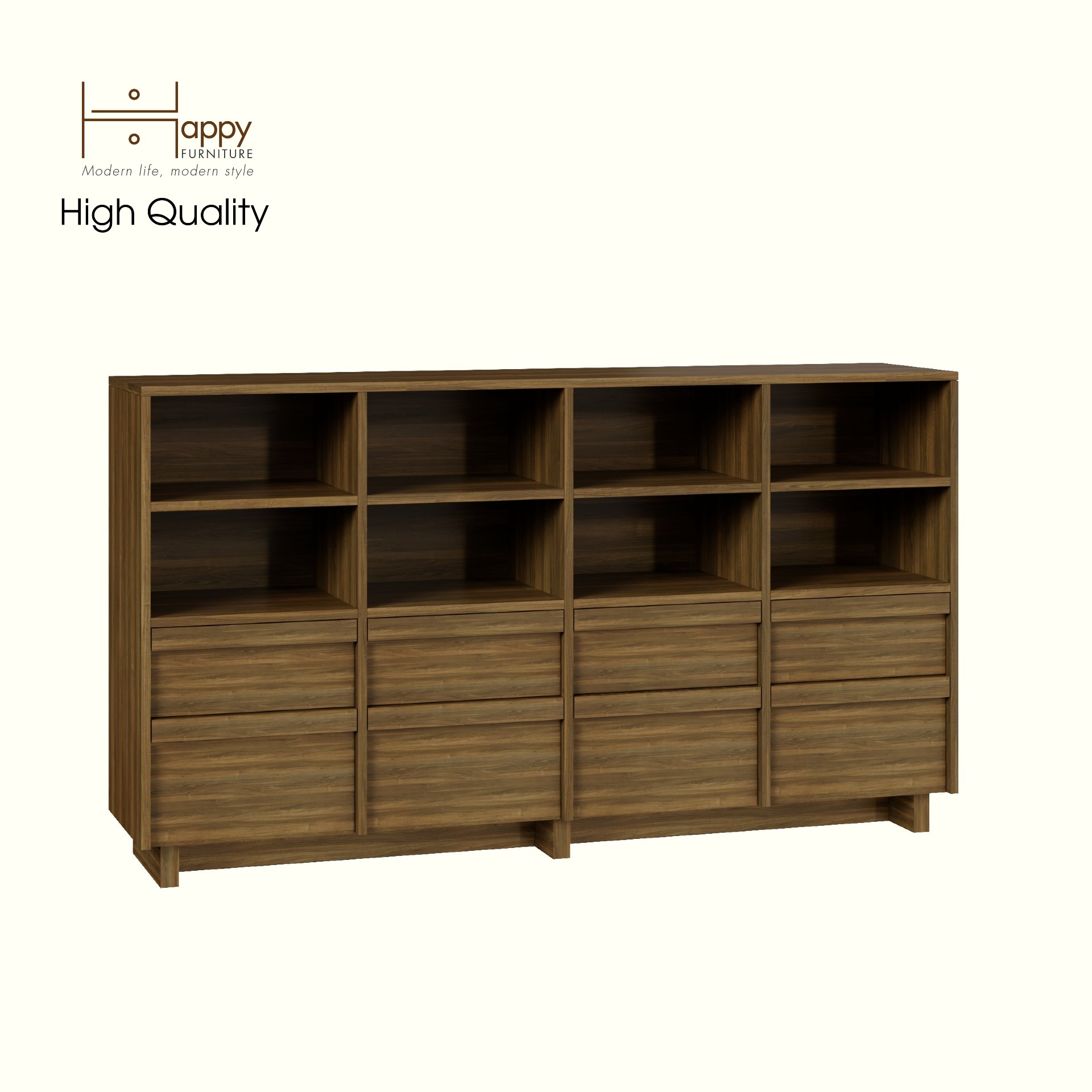 [Happy Home Furniture] MAVIS, Kệ lưu trữ nhiều ngăn , 160cm x 35cm x 90cm ( DxRxC), THK_147