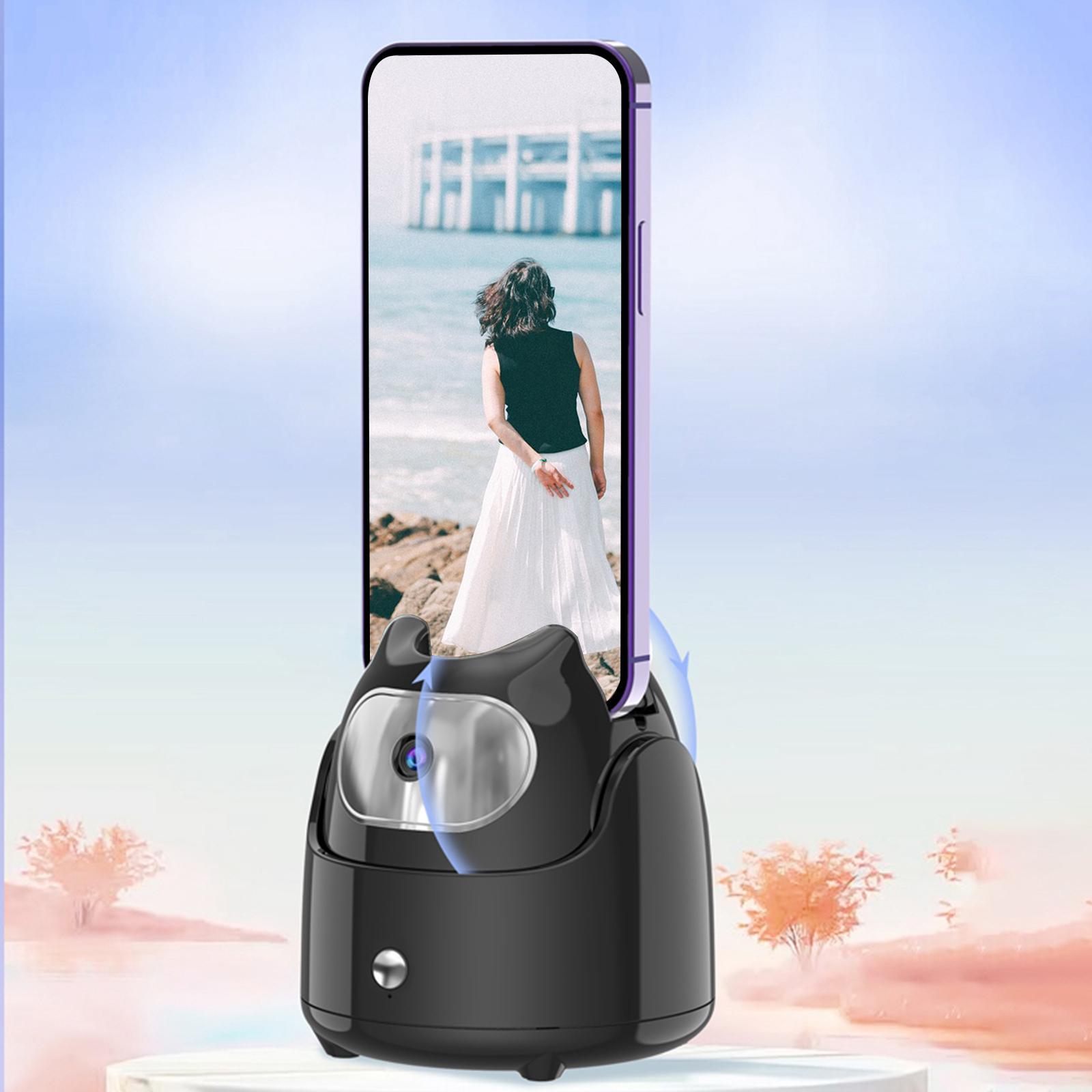 Live Broadcast Bracket Phone Holder 360 Degree Rotating Face Tracking Stand Gimbal Stabilizer for Video Recording Photography