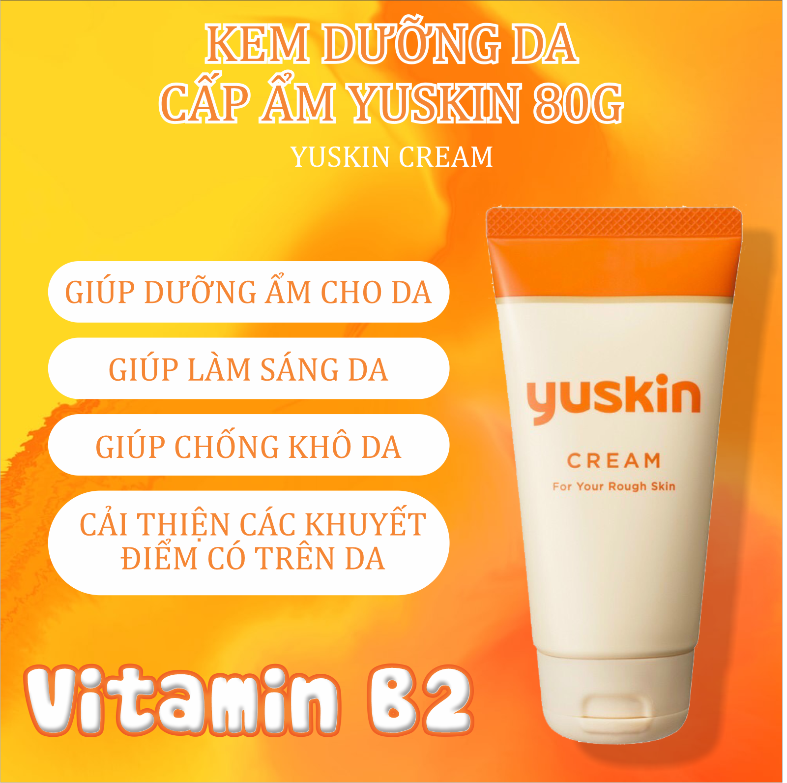 Kem Dưỡng Da Yuskin Cream Cấp Ẩm Dành Cho Da Khô Nứt Nẻ (Tuýp 80g)