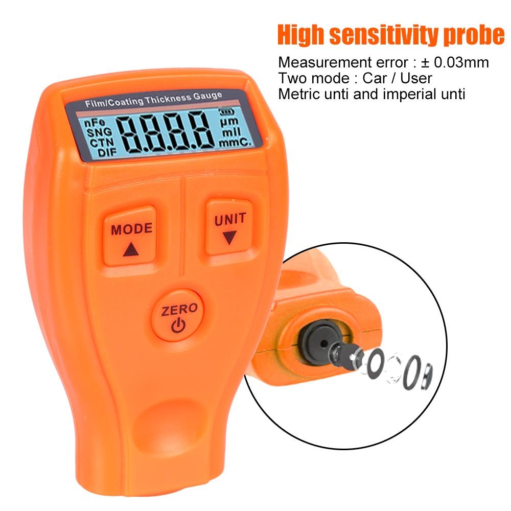 Máy đo độ dày lớp sơn xe hơi GM200 kèm đèn nền