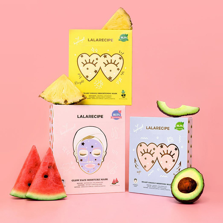 Mặt nạ mắt dưỡng trắng LALARECIPE HEARTGOGGLE BRIGHTENING