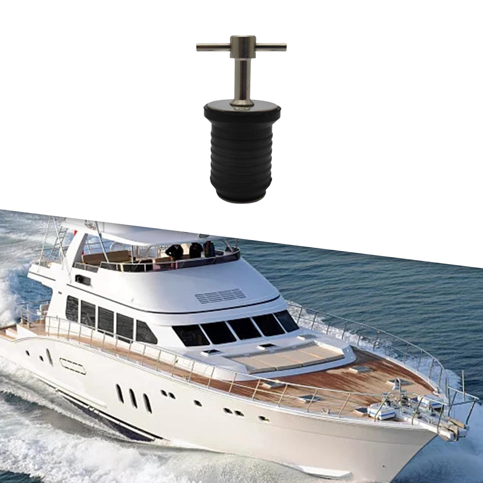 Stainless Steel 1" Drain Plug Drain Twist Plug for Boat Yacht Marine