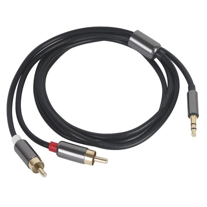 Cáp Audio 3.5 ra 2 đầu hoa sen 1m chất lượng cao