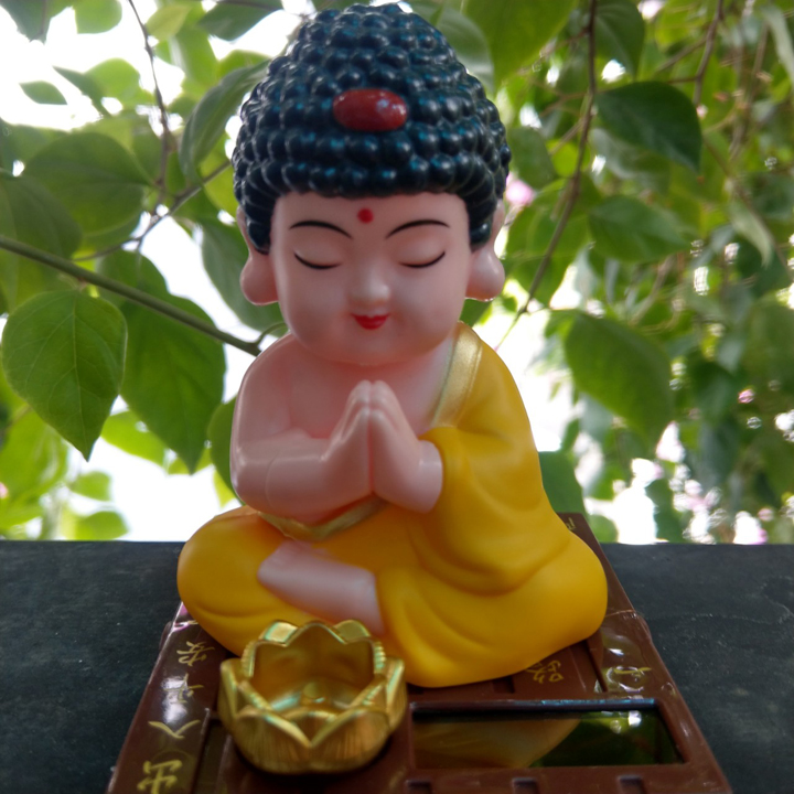 Tượng Phật Tổ gật đầu trang trí ô tô bàn làm việc - T0266