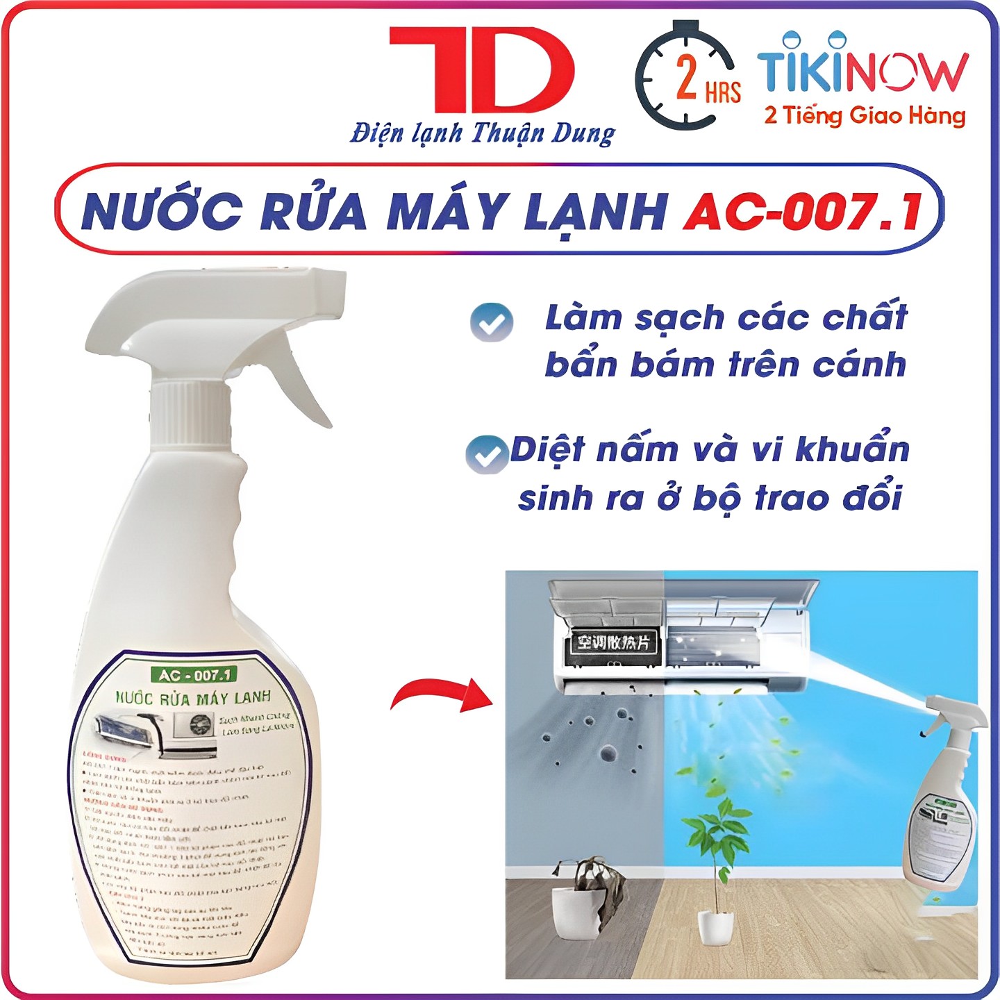 Nước rửa dàn lạnh máy lạnh AC-007.1