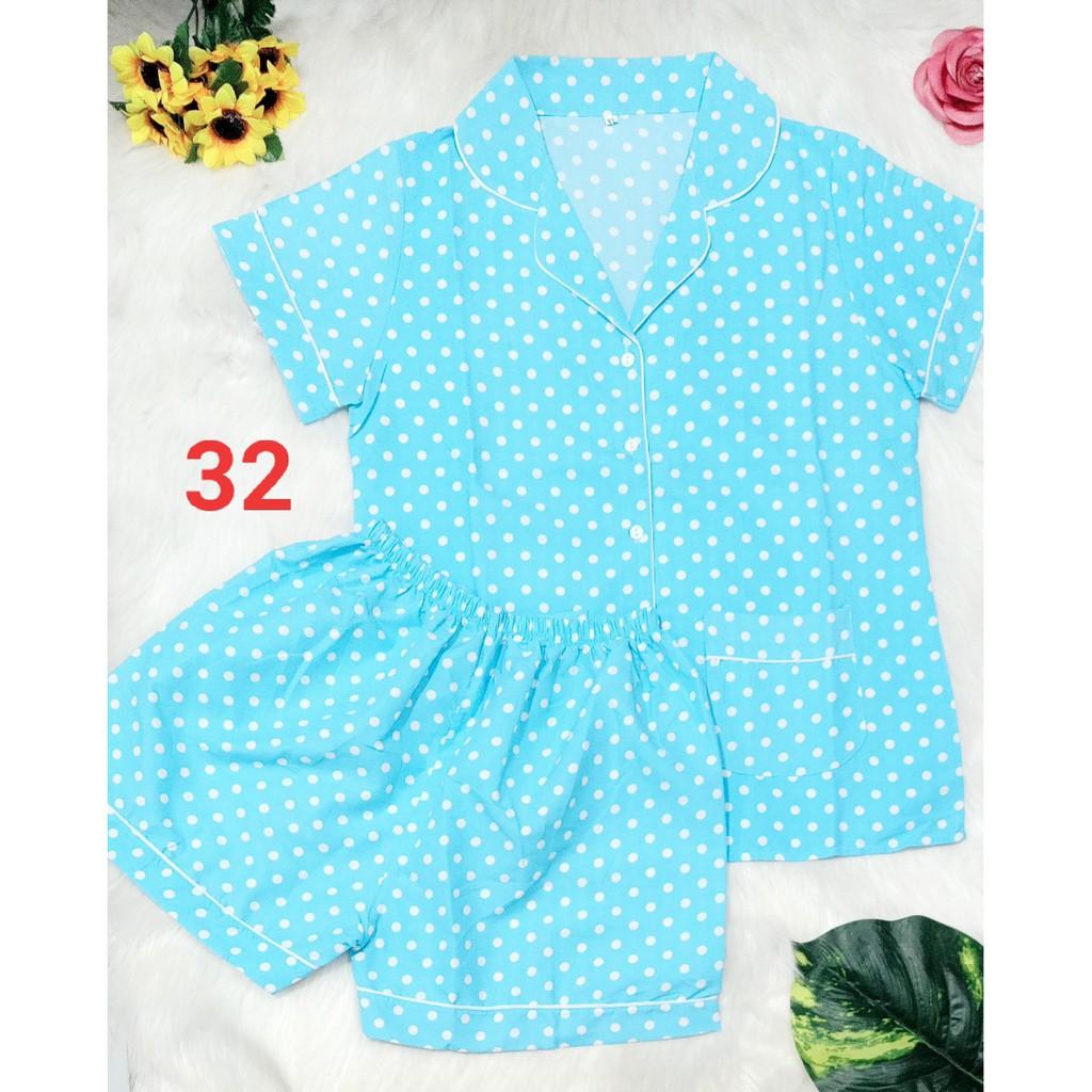 Đồ bộ pijama KATE THÁI loại 1, quần đùi - ẢNH THẬT