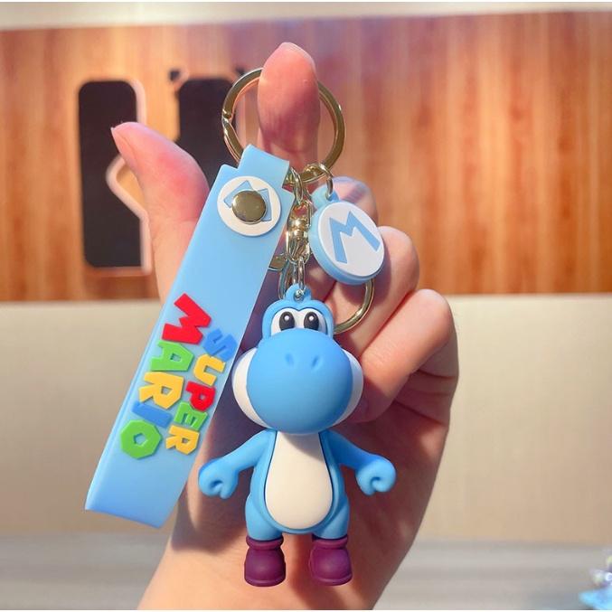 Móc chìa khóa supper Mario khủng long - Phụ kiện túi xách balo quà lưu niệm