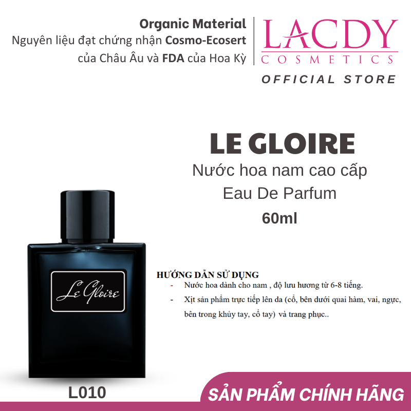 Nước Hoa Nam Lacdy Le Gloire 50ml -L010