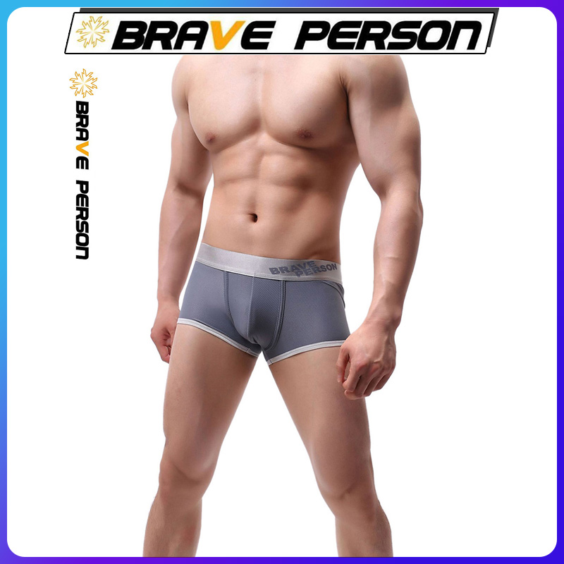 Quần Lót Nam Boxers Thương Hiệu Brave Person B1176 - Thiết kế cá tính, form dáng tinh tế, hợp thời trang, chất vải siêu mát mẻ, thoáng và thấm hút mồ hôi tốt, 3 màu cho bạn thoải mái lựa chọn