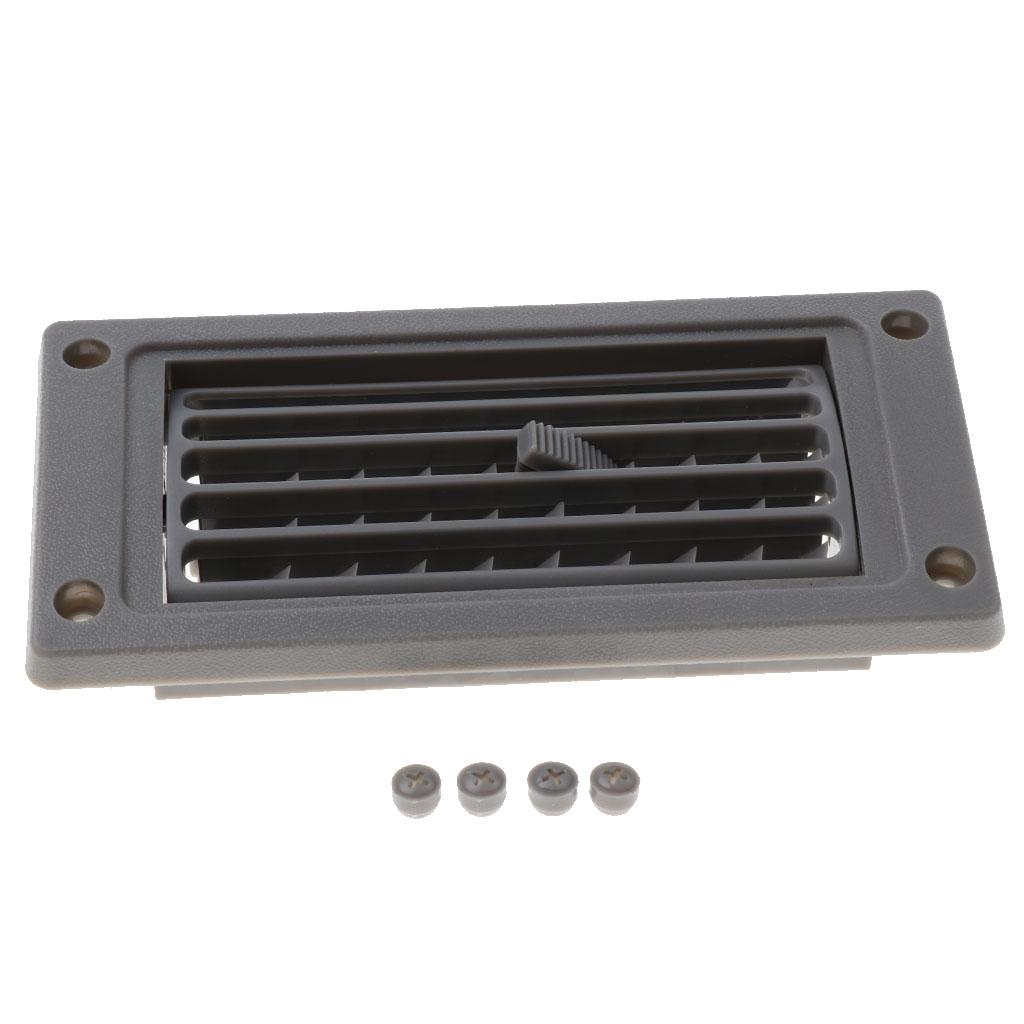 4xCar Marine RV Boat AC Air Conditioning Linear Ventilation Grille Cover Ducted Gray