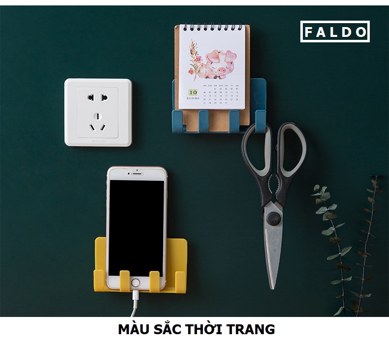 Giá Đỡ Sạc Điện Thoại Có 4 Móc Treo Đồ Tiện Ích FALDO