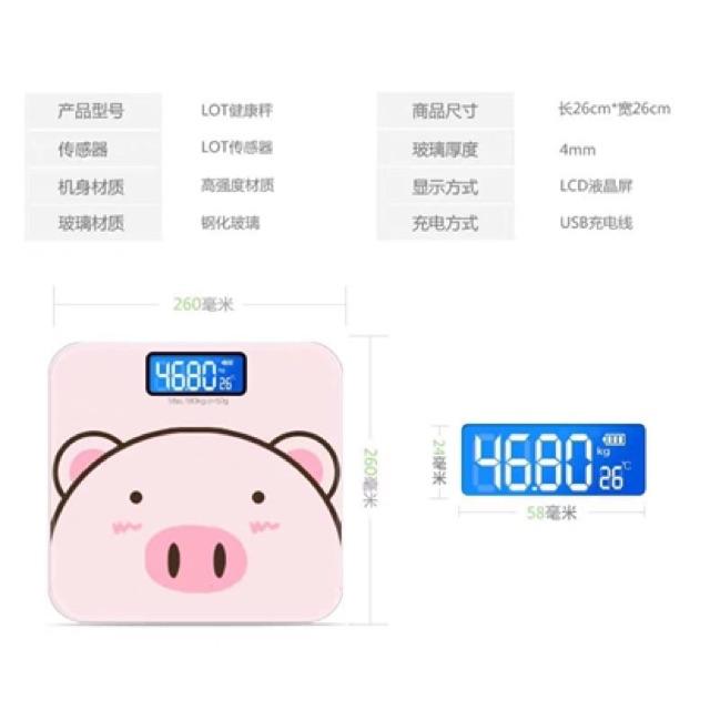 CÂN ĐIỆN TỬ 3 TRONG 1 HÌNH LỢN MẪU MỚI 2020