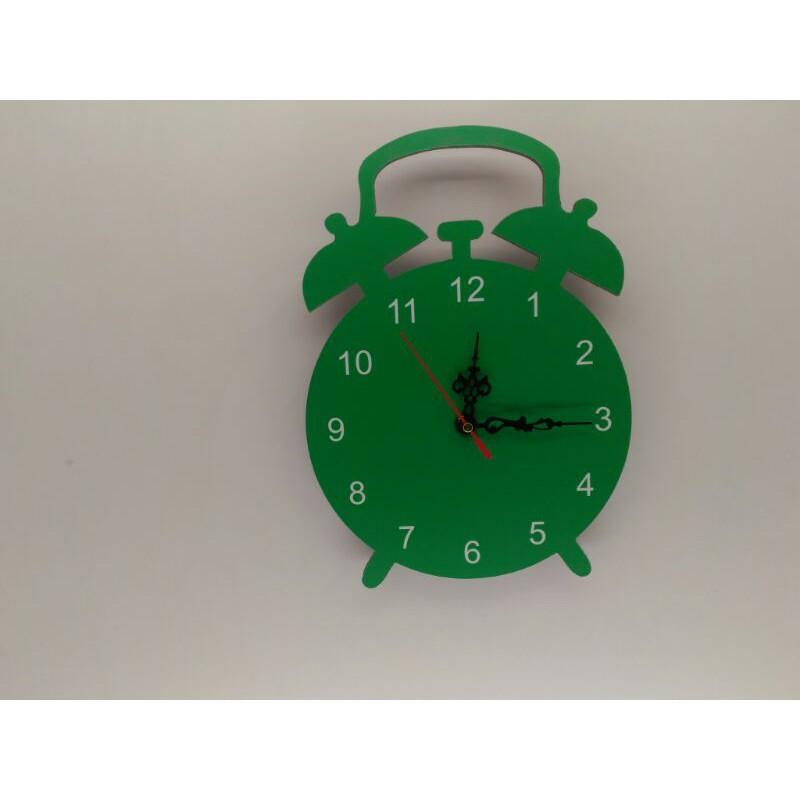 Đồng hồ treo tường clock màu xanh