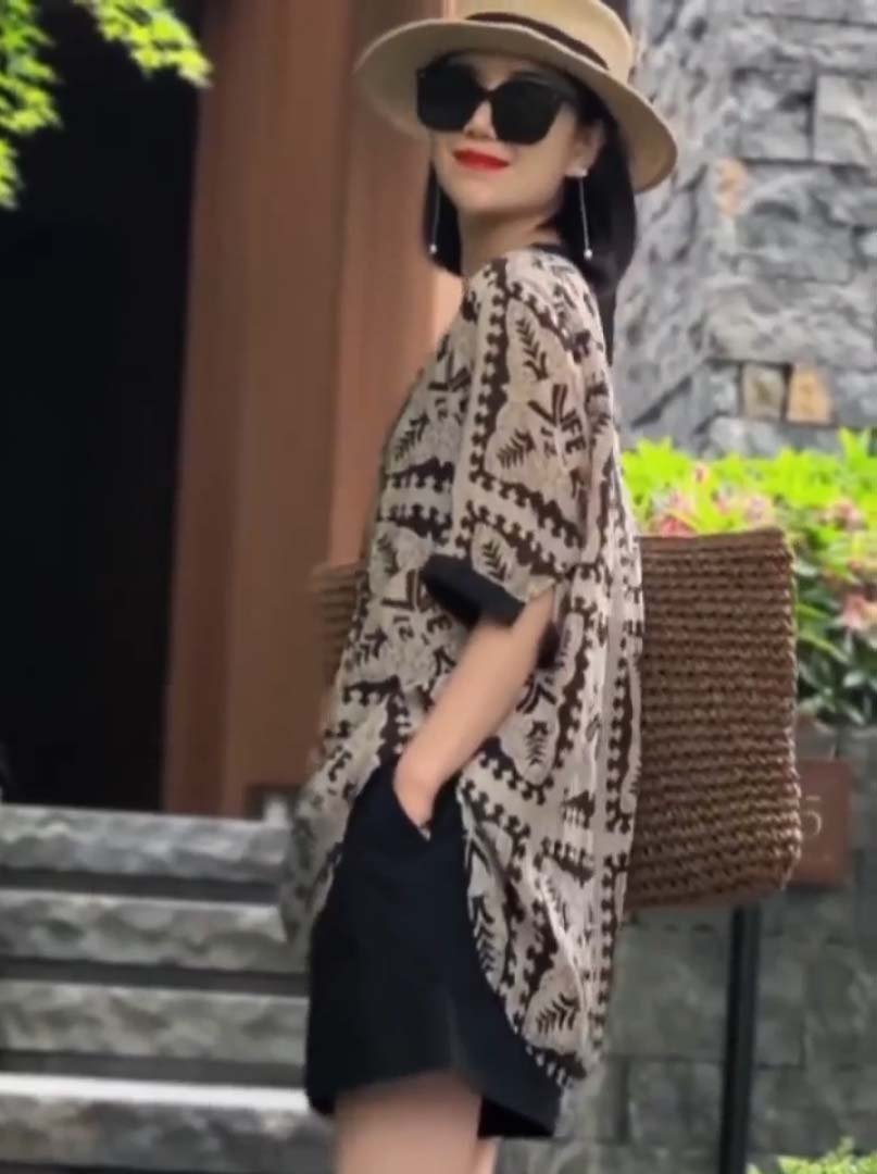 Set bộ vol in 3D cổ trụ năng động S05- Lady Fashion