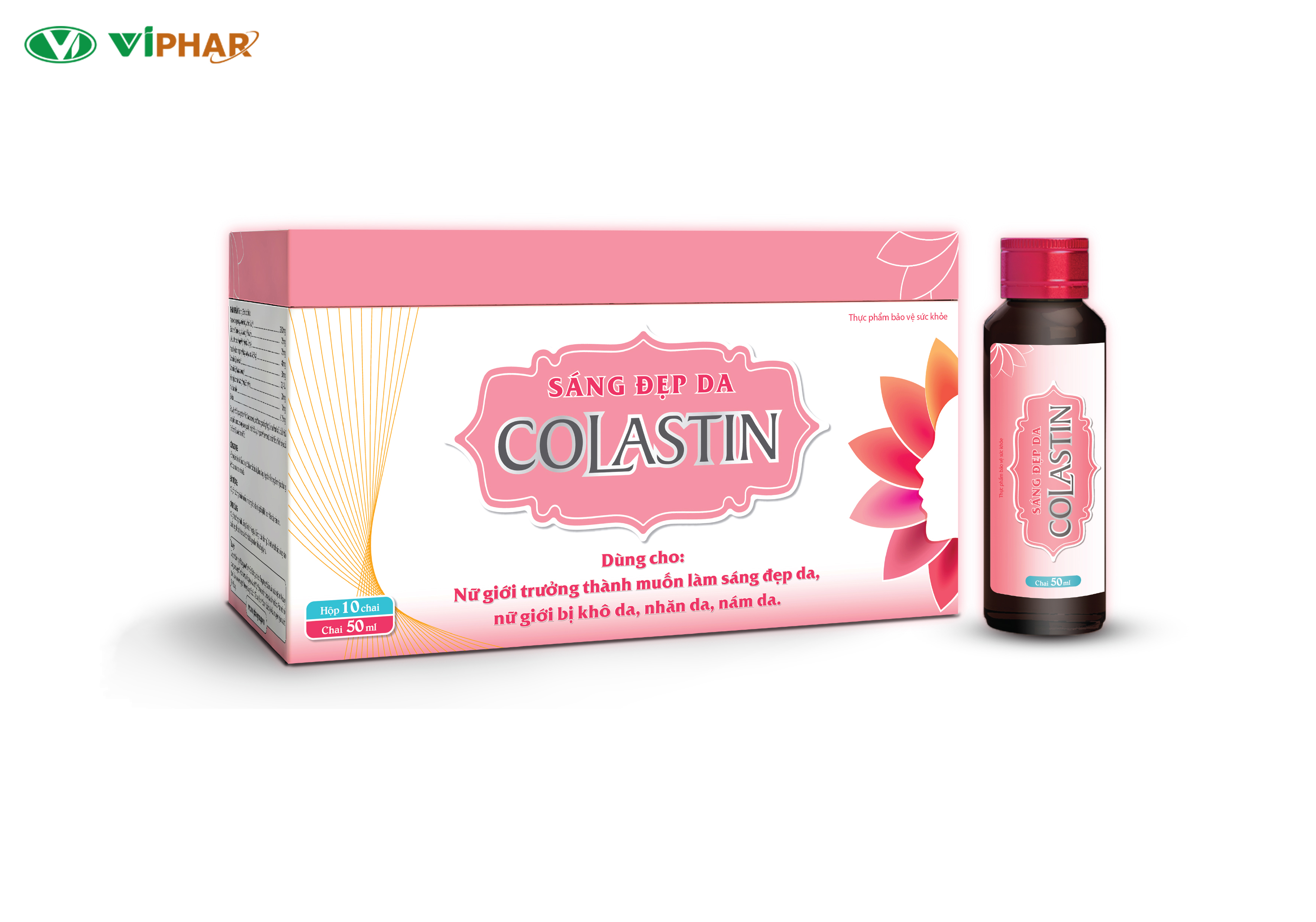 Combo 60 Ngày Nước Uống SÁNG ĐẸP DA COLASTIN, Elastin Marine - Nano Collagen Nhập Khẩu, Giúp Da Căng Mịn, Giảm Khô Da, Nhăn Da, Nám Da, Chống Lão Hoá Da, Đẹp Tóc Móng