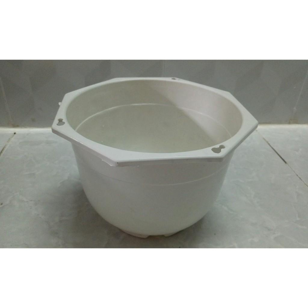 Chậu nhựa ABS đường kính 15cm kèm dây treo