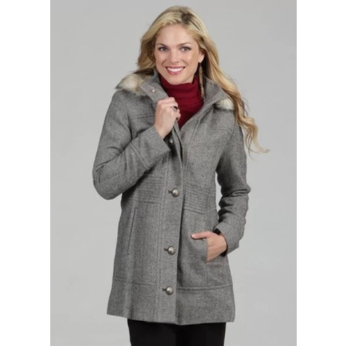 Áo khoác Wool overcoat dành cho NỮ. Vải wool 2 lớp dày dặn, sang trọng. Phần nón có thể tháo rời. Hàng xịn 100