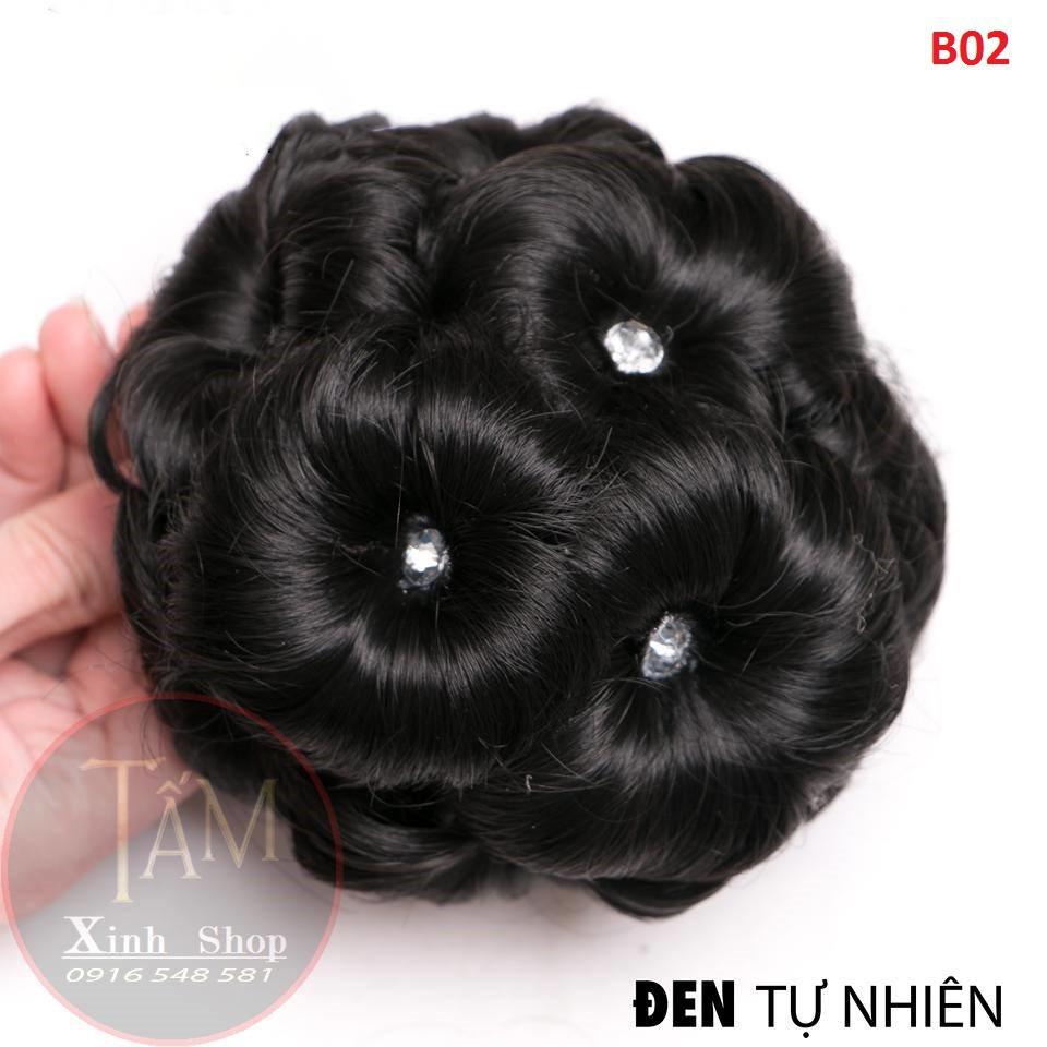 TÓC GIẢ - BÚI HOA CAO CẤP - BÚI HOA ĐÍNH ĐÁ