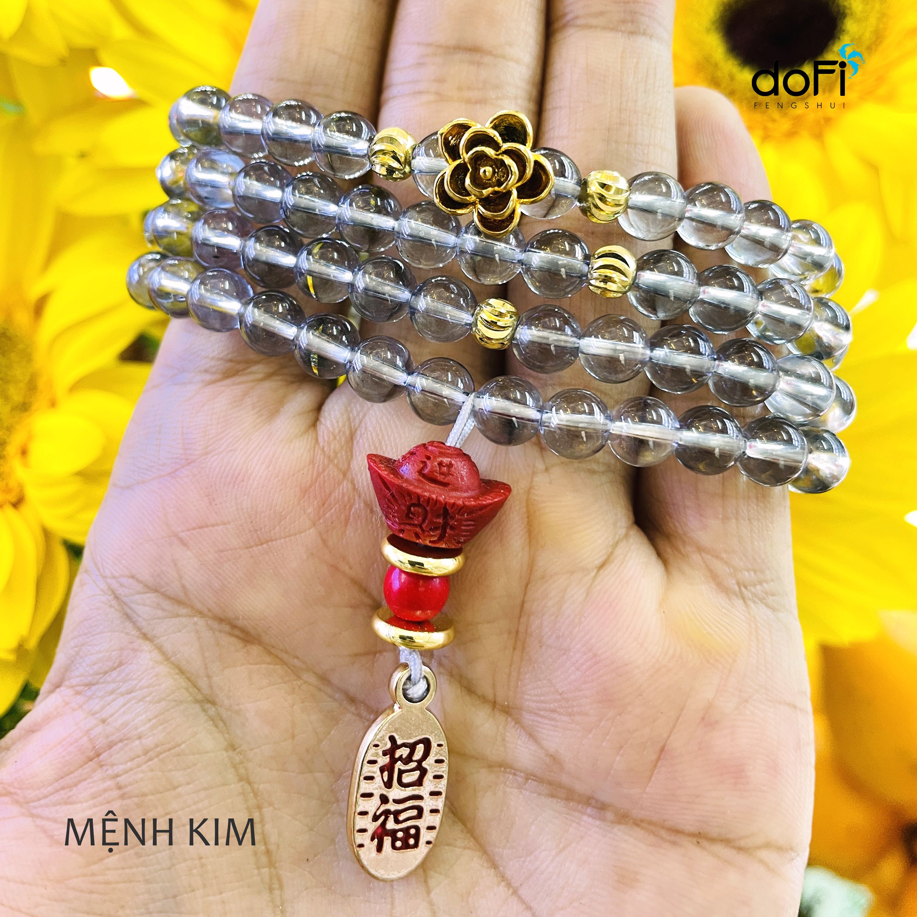 TRÀNG HẠT THẠCH ANH KHÓI PHỐI HOA SEN