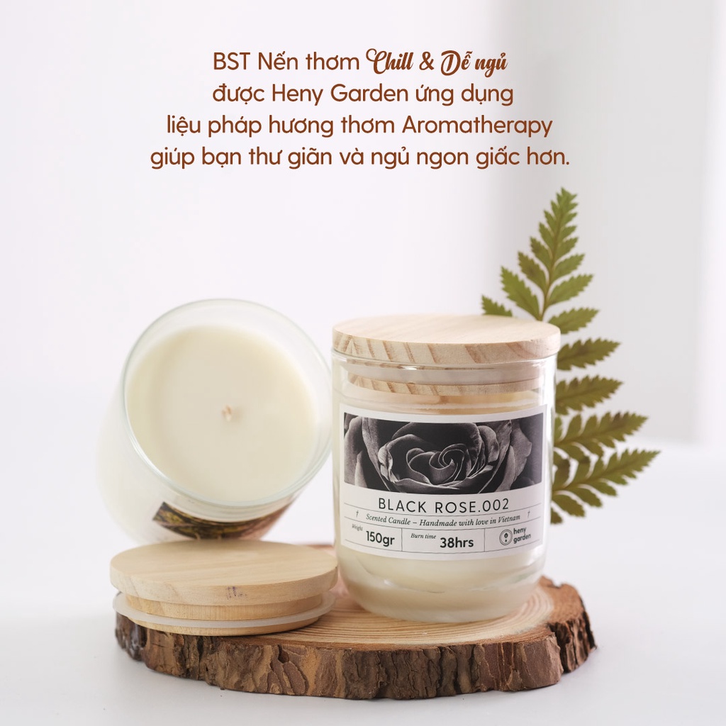 Nến Thơm Thư Giãn Chill & Mùi Hương Dễ Ngủ HENY GARDEN