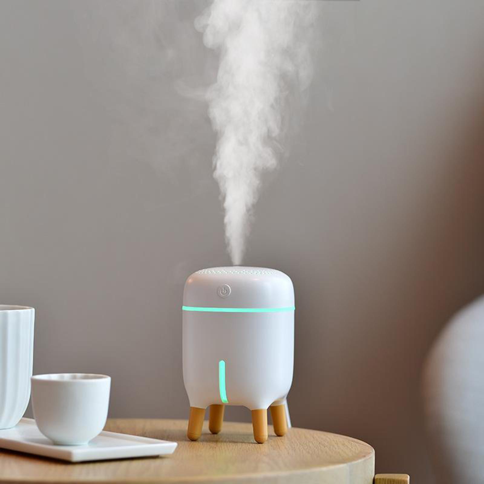 Portable Air Humidifier USB Mini Aromatherapy Diffuser for Home Office White