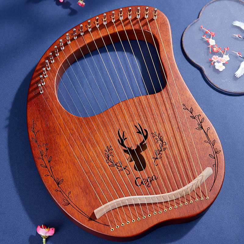 ĐÀN HẠC LYRE HARP CEGA 19 DÂY MÀU NÂU CG03