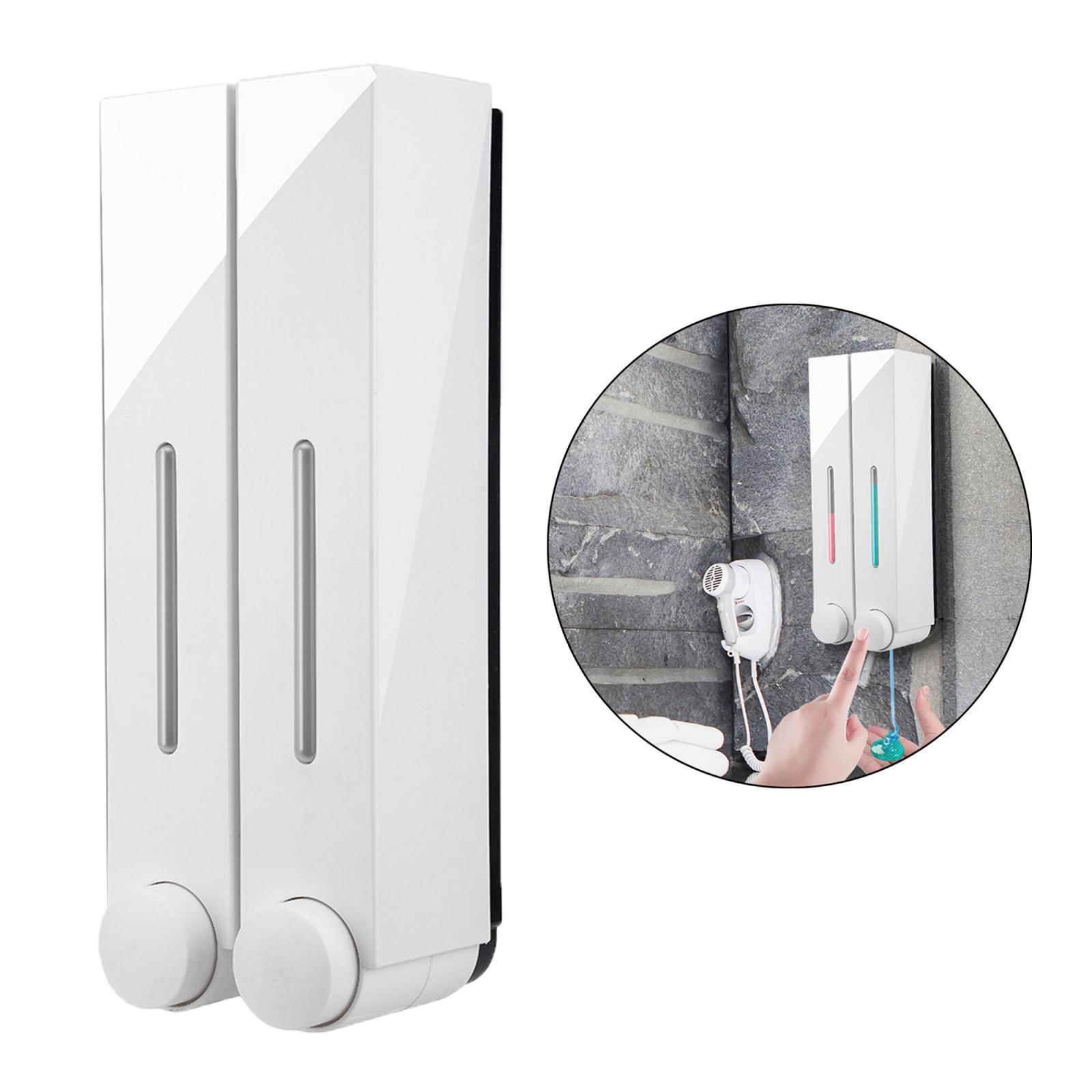 Wall Mounted Soap Dispenser Shower Lotion Shampoo Gel Bottle
